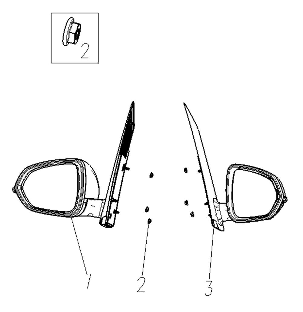 OUTER REARVIEW MIRROR KIT