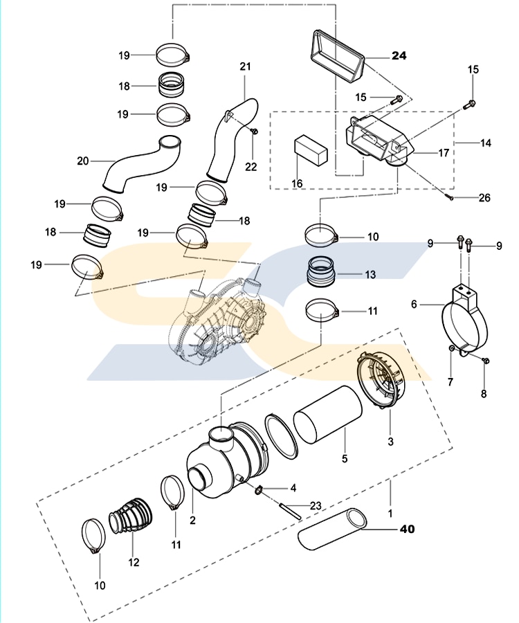Spire 250 Air Filter Parts