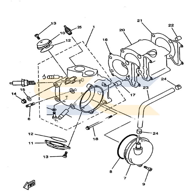 TBoss 410 Cylinder Head