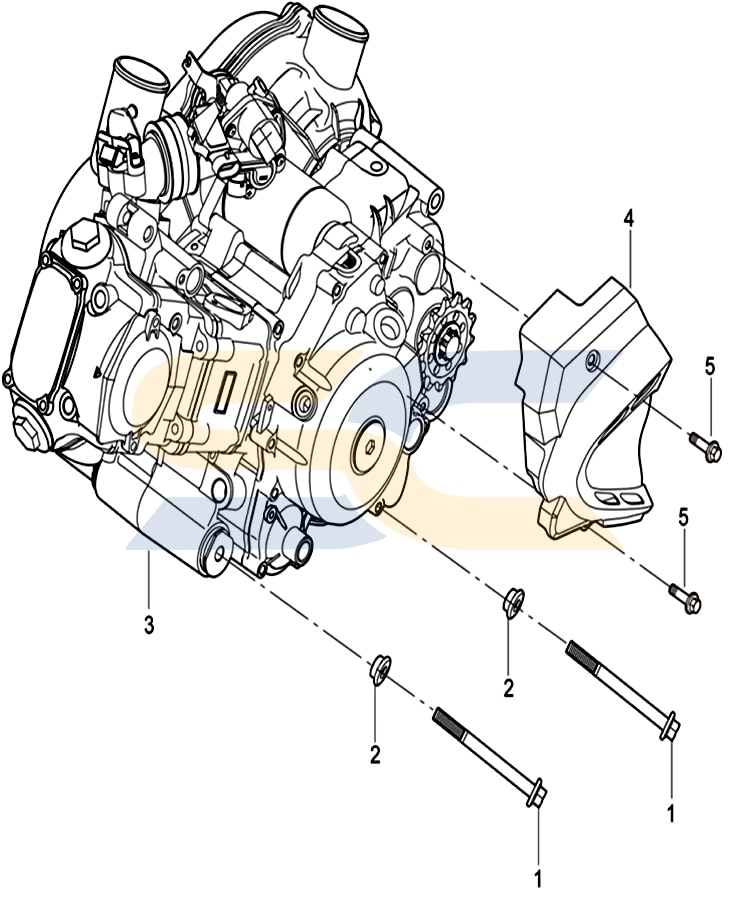 Cowboy 250 Engine Cover Parts