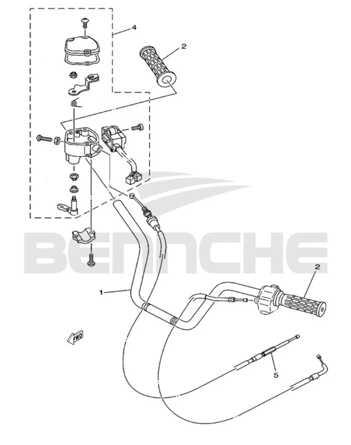 Gray Wolf 700 Steering Handle Parts