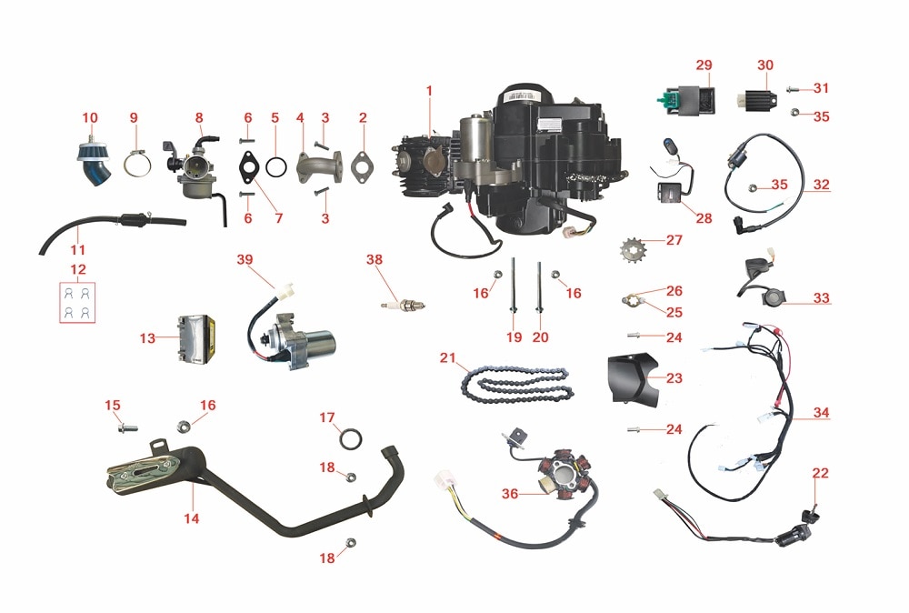ENGINE AND ELECTRIC PARTS
