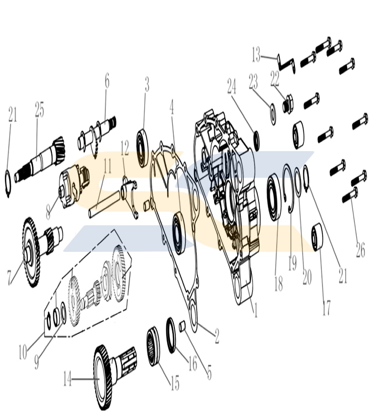 MSA 150 Transmission