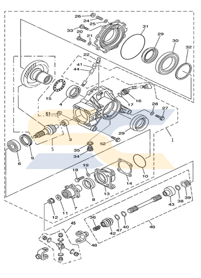Bighorn 400 Rear Differential