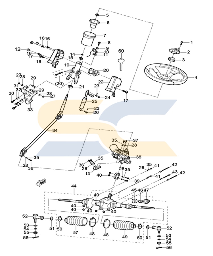 Spire 1000X Steering Wheel Parts