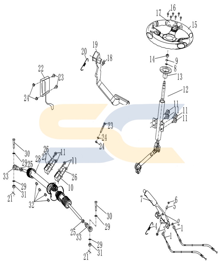 TBoss 410 Steering