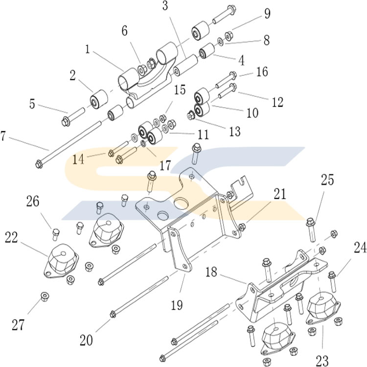 TBoss 410 Engine Mounting
