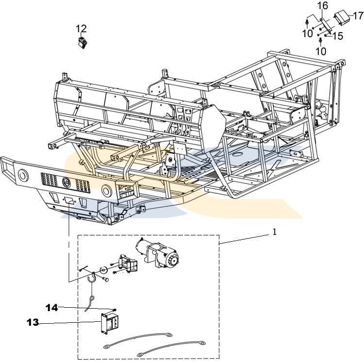 Warrior 700 Winch Parts